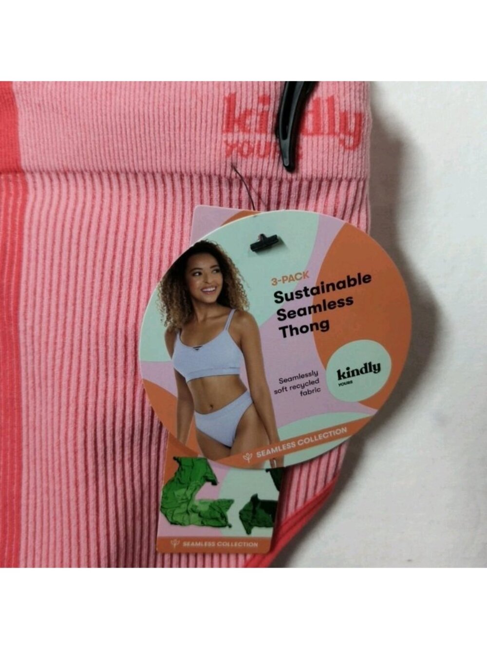 3 Pack KINDLY YOURS Women’s Size 3XL (22) Seamless Thong Underwear New NWT